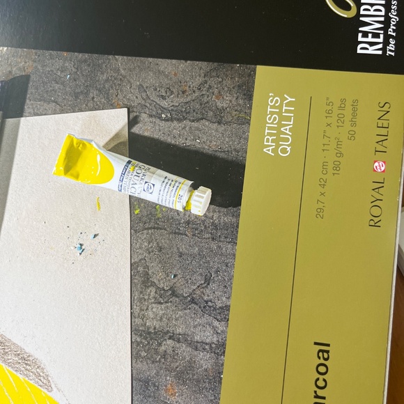 Rembrandt toned paper industrial gray 11.7" x 16.5" large drawing pad artist art - Picture 3 of 4